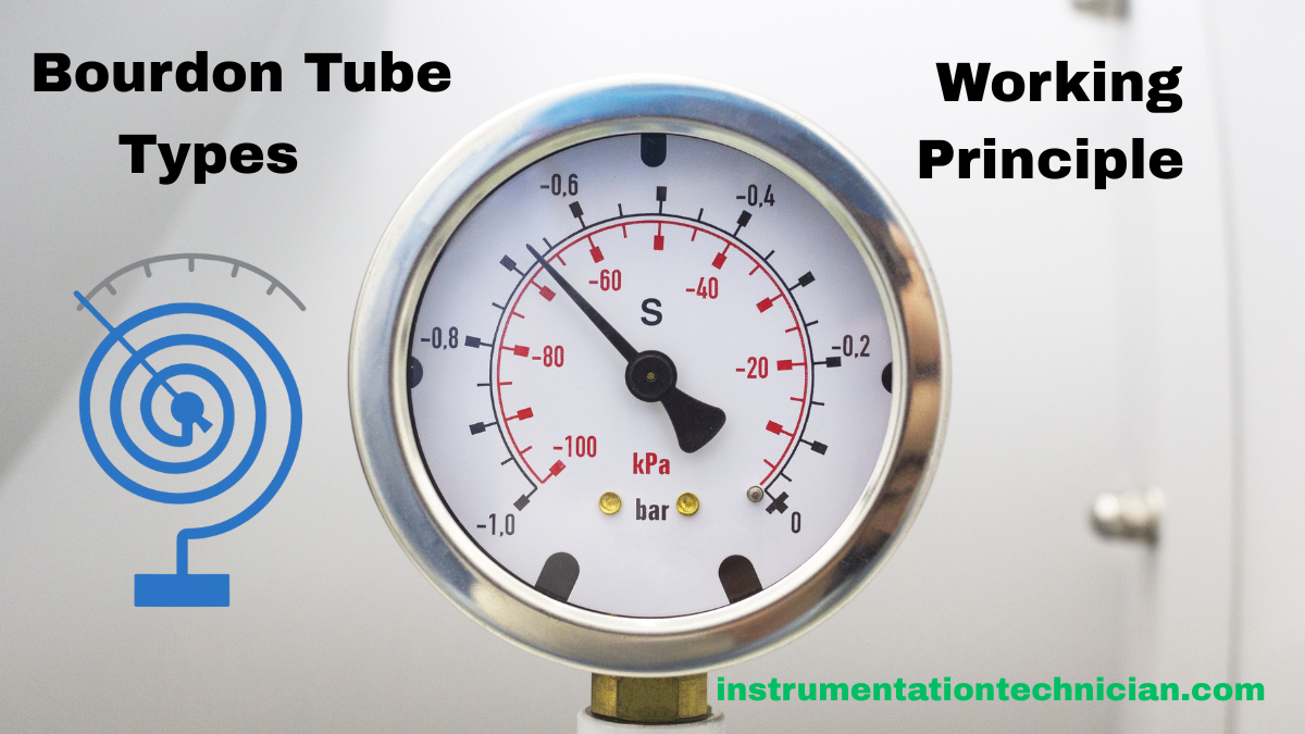 bourdon tube instrumentation में pressure measure करने के लिए।